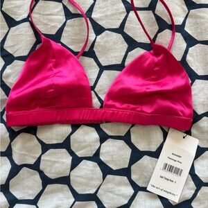 Because of Alice boa. Small Bralette in Flamingo Pink